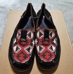 Ariat Woman's Black Aztec Casual Shoes Sz 10